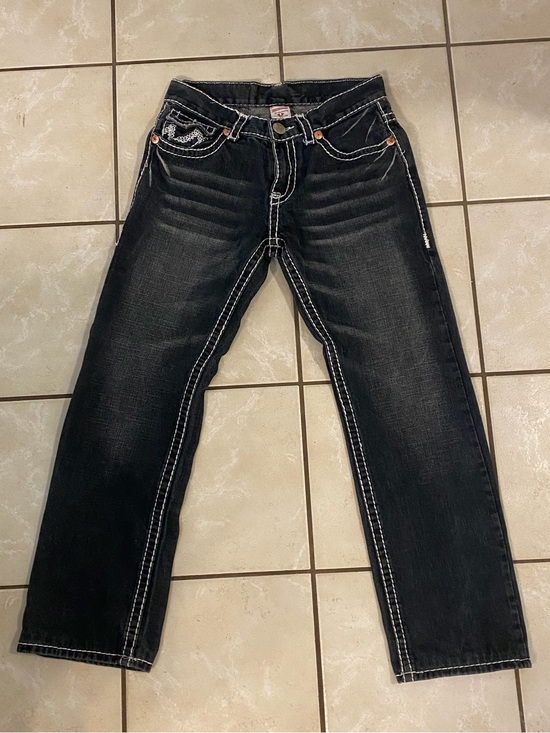 True Religion Other - Unisex Vintage True Religion Joey Super T Jeans Dark Wash Contrast Stitch Sz 32